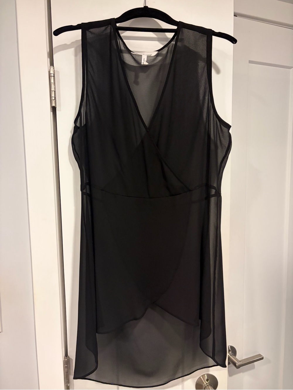 BCBGeneration black sheer long tunic